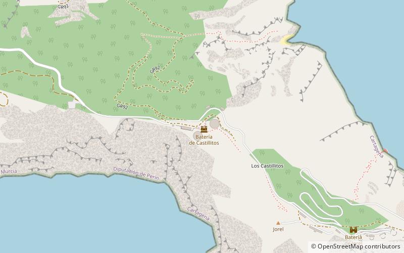 Batería de Castillitos location map