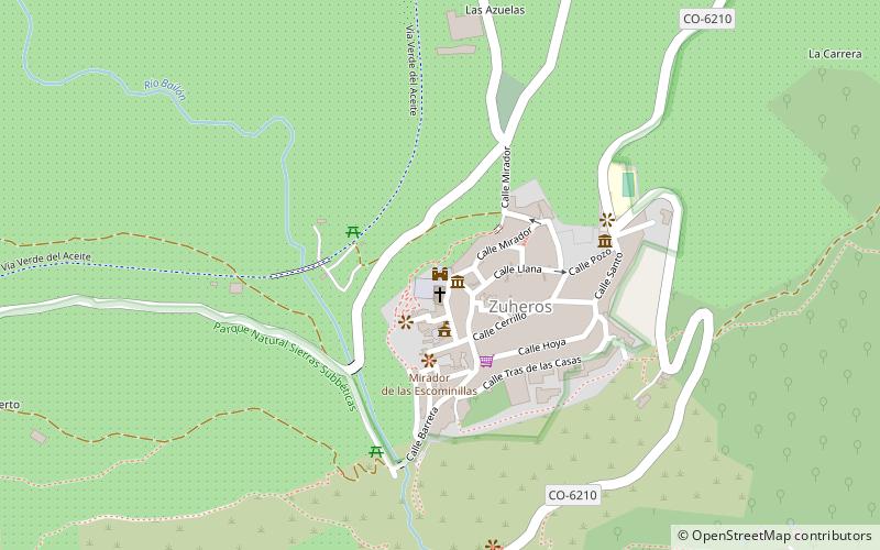 castillo zuheros location map