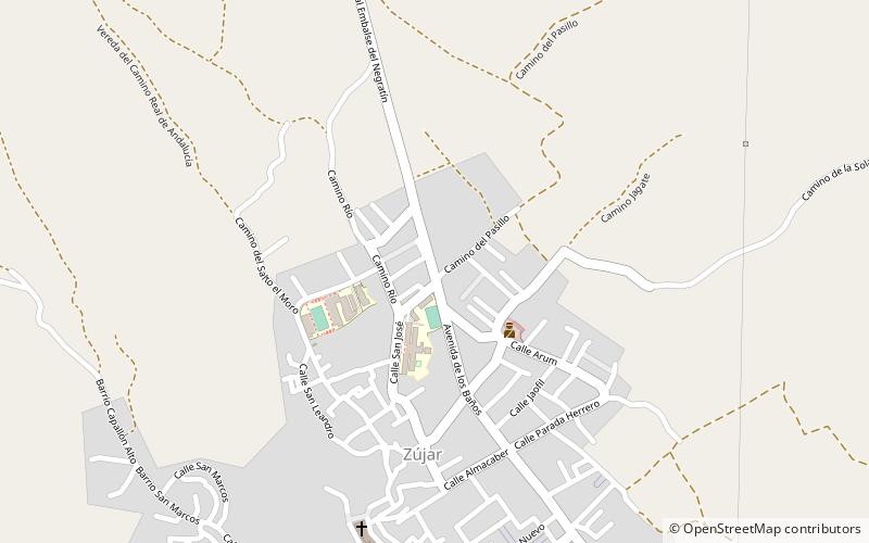 Zújar location map