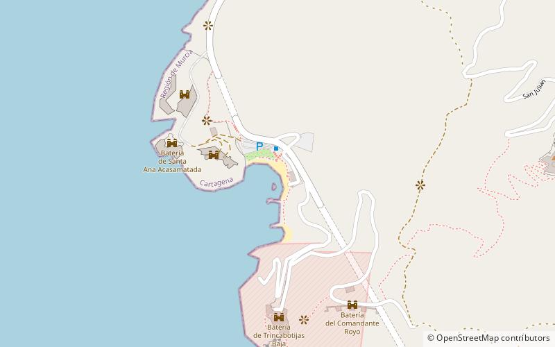 Cala Cortina location map