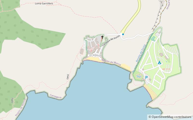 Playa Portús location map