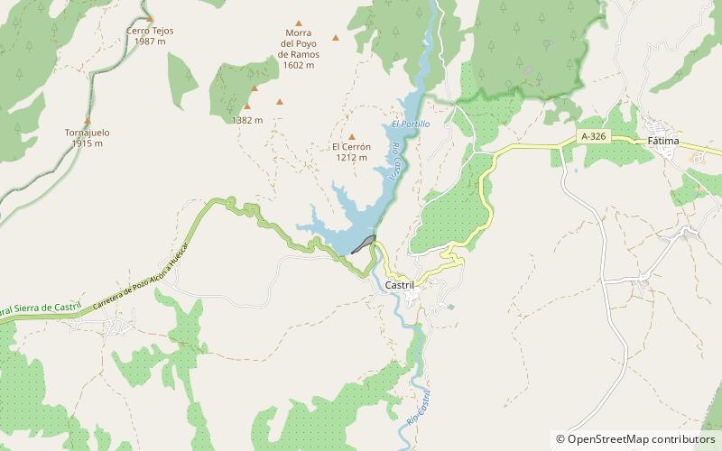 El Portillo Reservoir location map