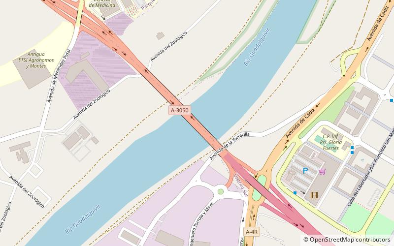 Andalucía Bridge location map