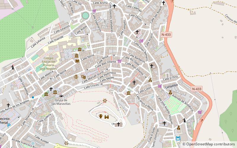 Aracena location map
