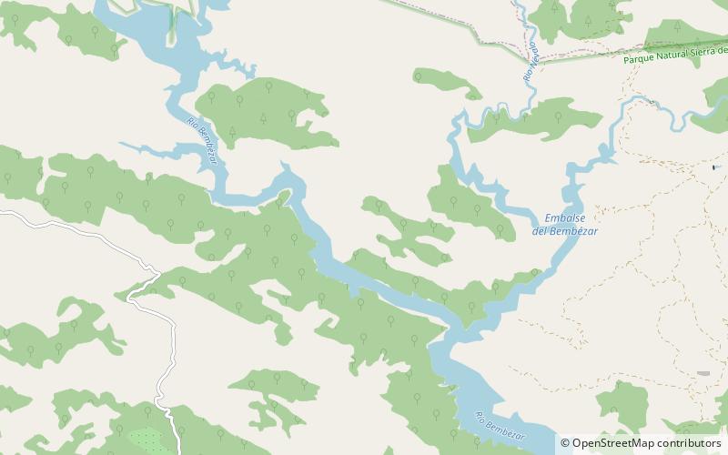 Bembézar Reservoir location map