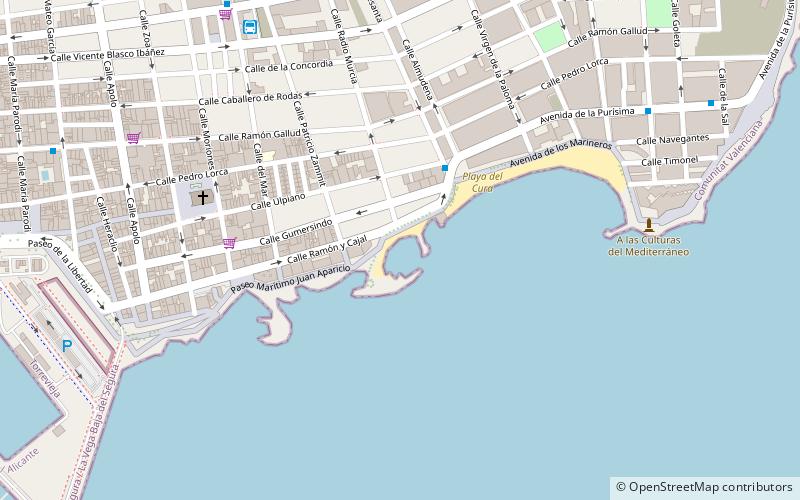 Platja del Cura location map