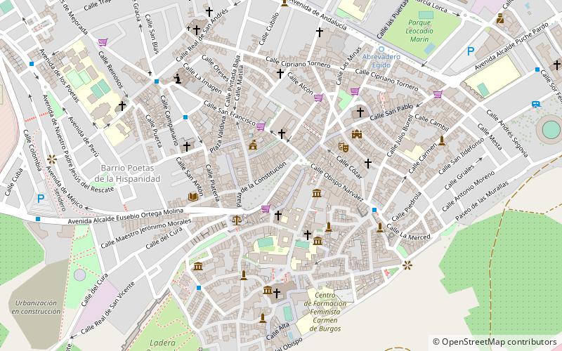 Baeza Cathedral location map