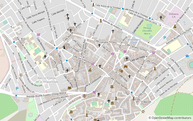 Ruins of San Francisco Convent location map