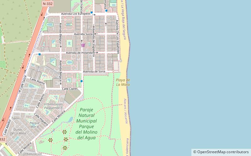 Playa de La Mata location map