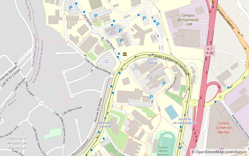 Université de Murcie location map