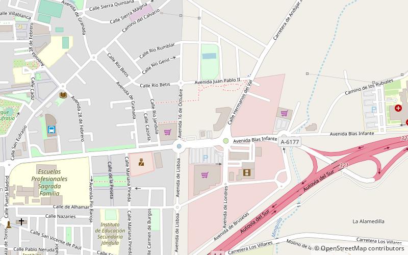 Andújar location map