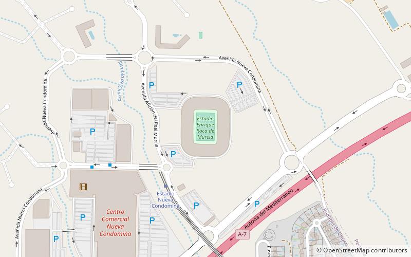 Estadio Enrique Roca de Murcia location map