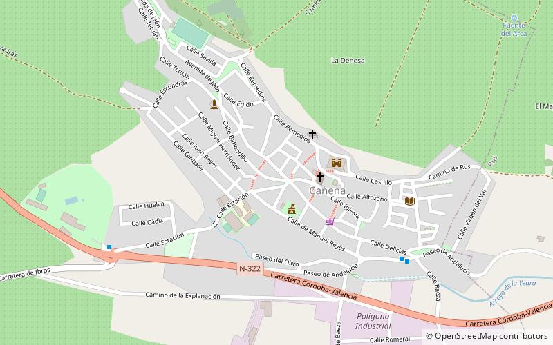 Canena location map