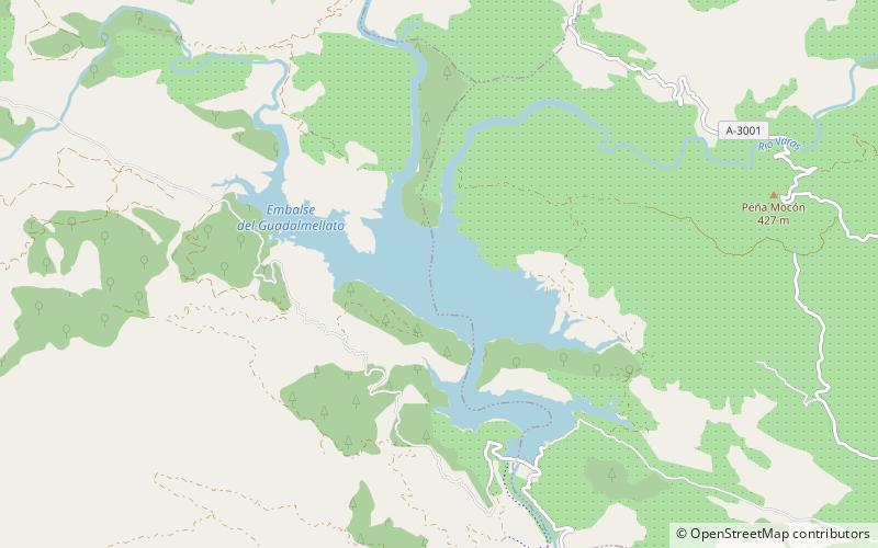 Guadalmellato Reservoir location map
