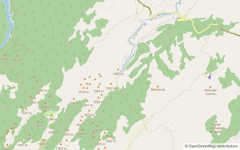 Nacimiento del río Segura location map