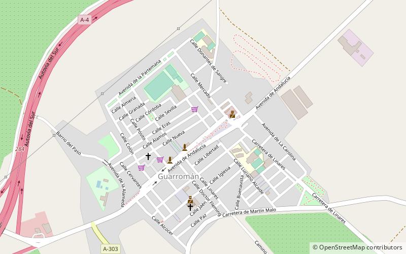 Guarromán location map
