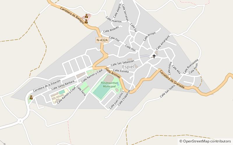 Espiel location map