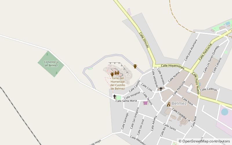 Castillo de Belmez location map