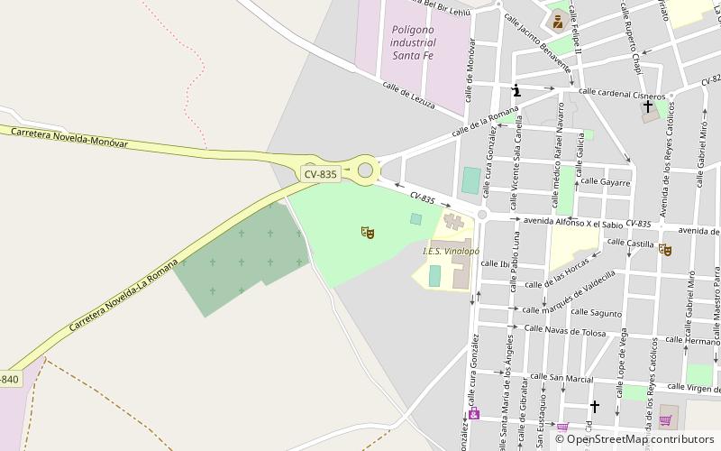 Parque del Oeste location map