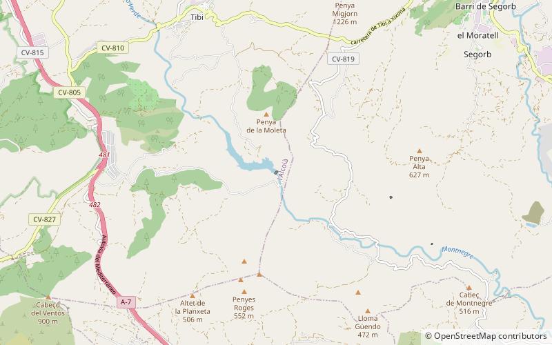 Tibi Dam location map