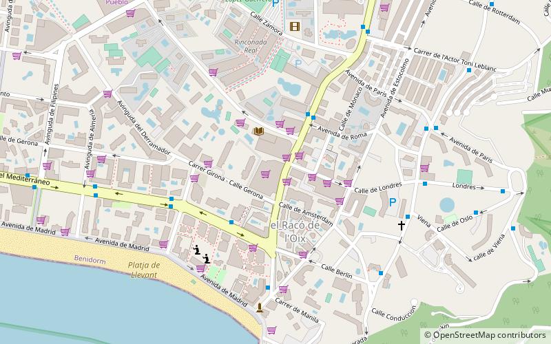 Benidorm Indoor Market location map