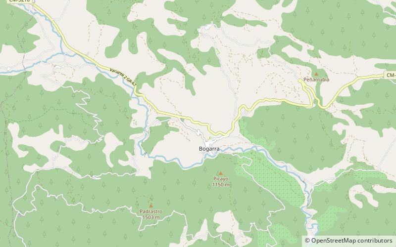 Bogarra location map