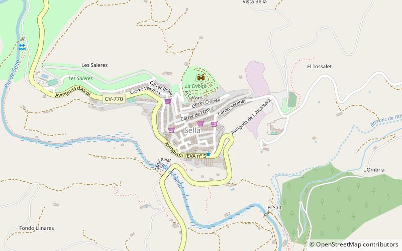 Sella location map