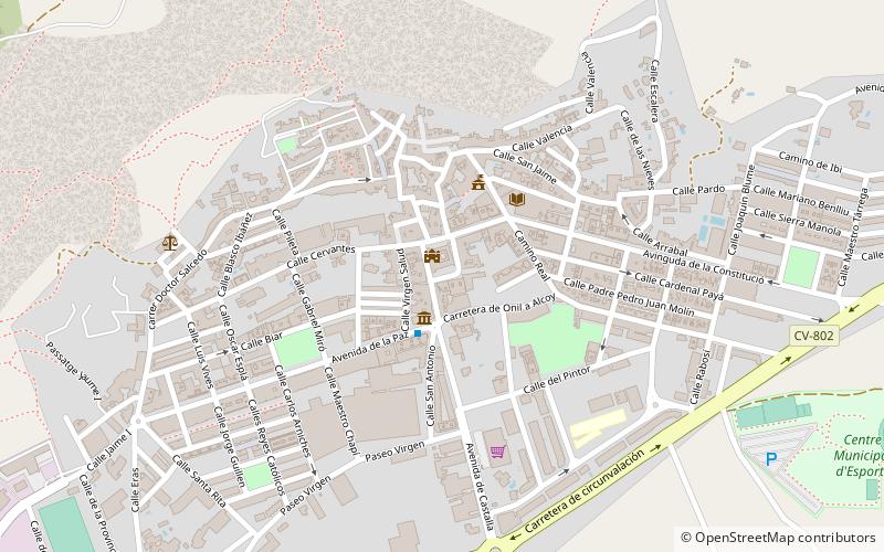 Onil location map