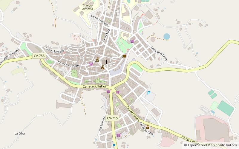 Callosa de Ensarriá location map
