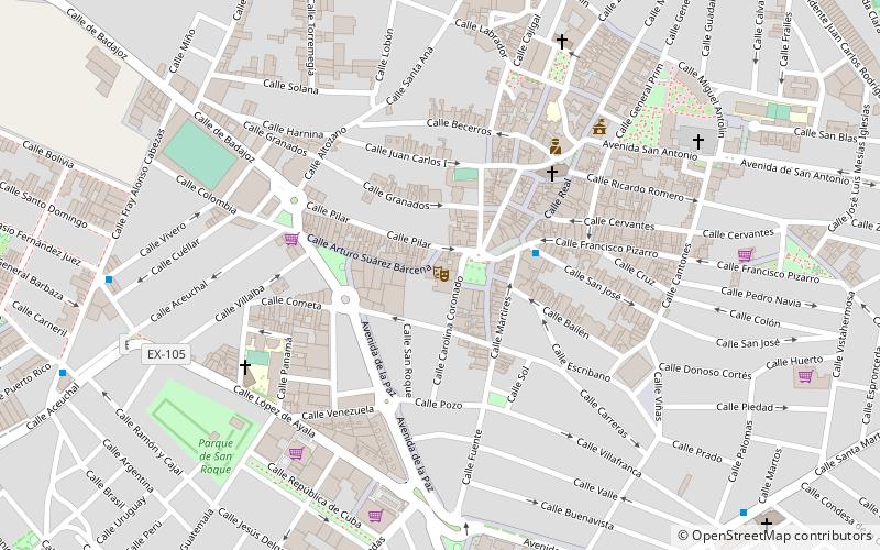 Teatro Carolina Coronado location map