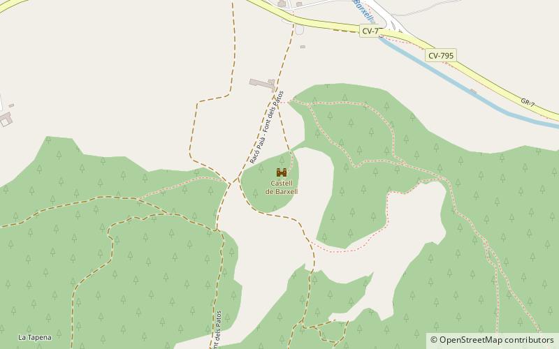 Castillo de Barchell location map