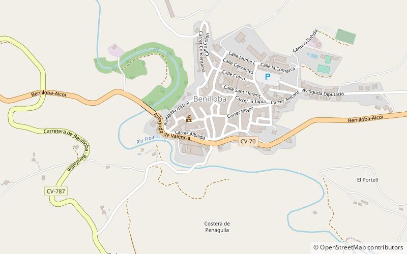 Benilloba location map