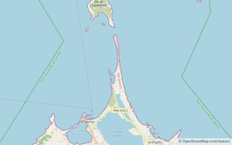 platja de silleta formentera location map