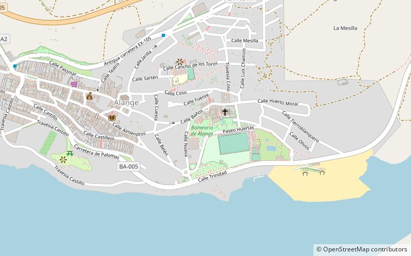 Balneario de Alange location map