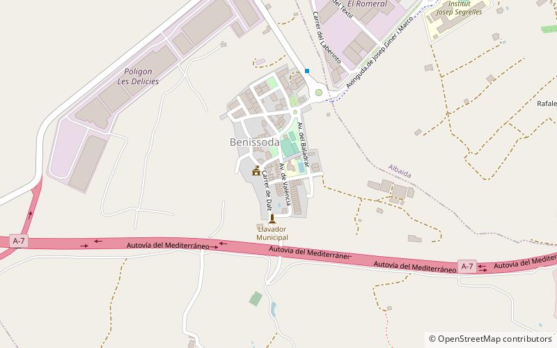 Benissoda location map