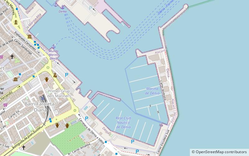 Marina de Denia location map