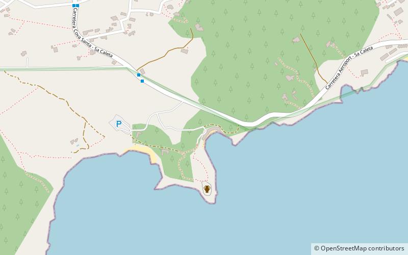 Sa Caleta location map