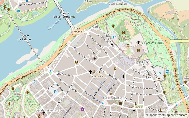 san agustin badajoz location map
