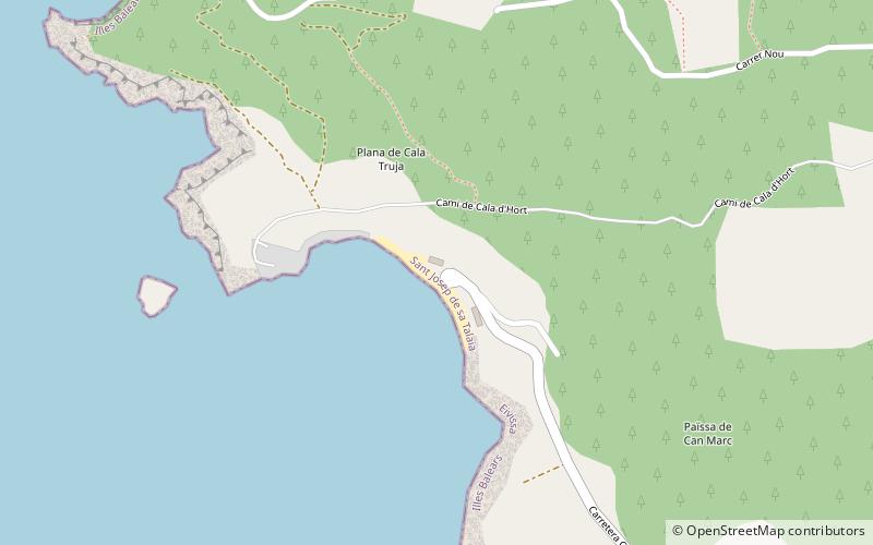 Cala d’Hort location map