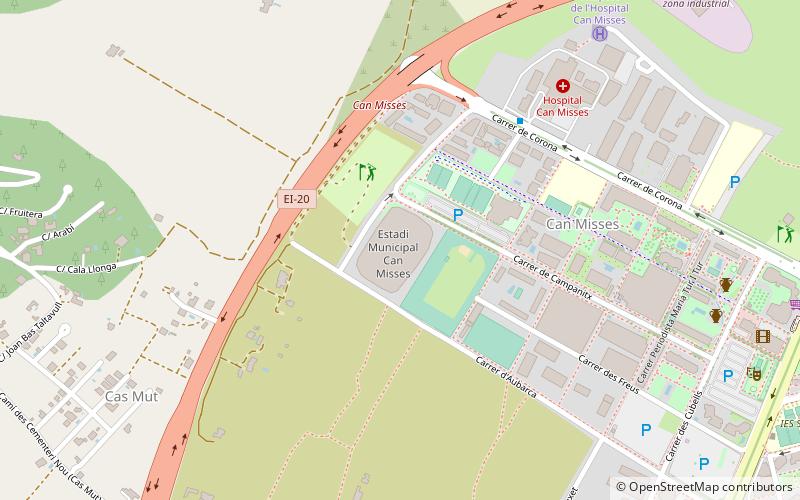 estadio municipal de can misses ibiza location map