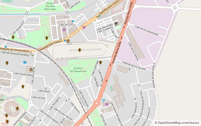 Roman circus of Mérida location map