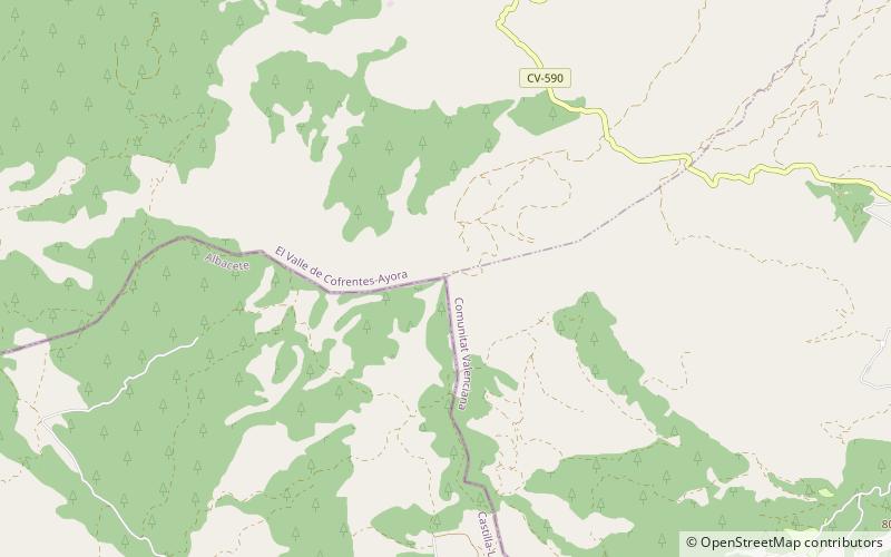 Sierra de Enguera location map