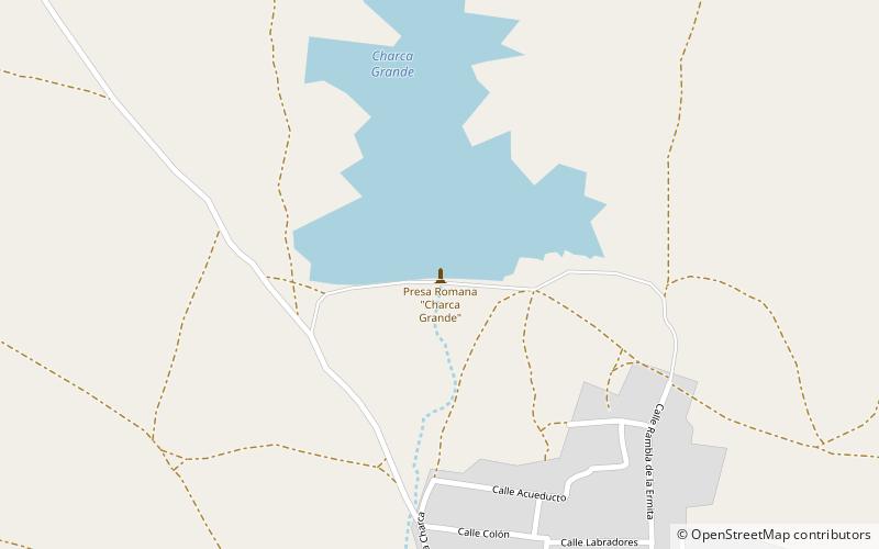 Esparragalejo Dam location map