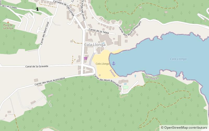 cala llonga ibiza location map