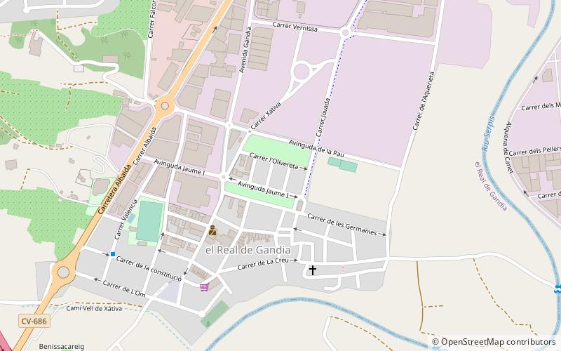 El Real de Gandia location map