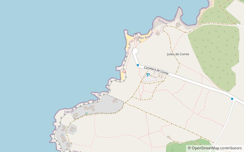 cala escondida ibiza location map