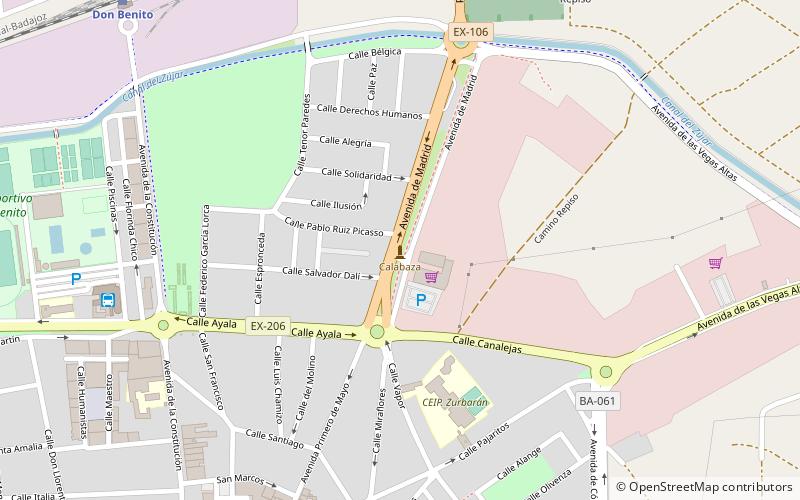 calabaza don benito location map