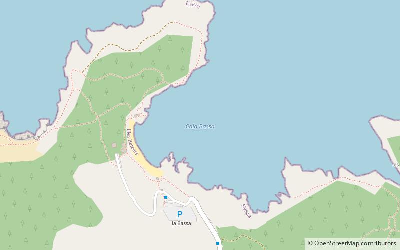 Cala Bassa location map