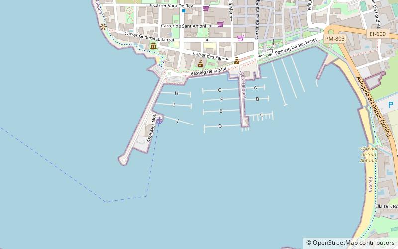 nautic sant antoni sant antoni de portmany location map