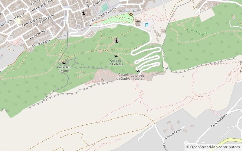 Castell de Xàtiva location map